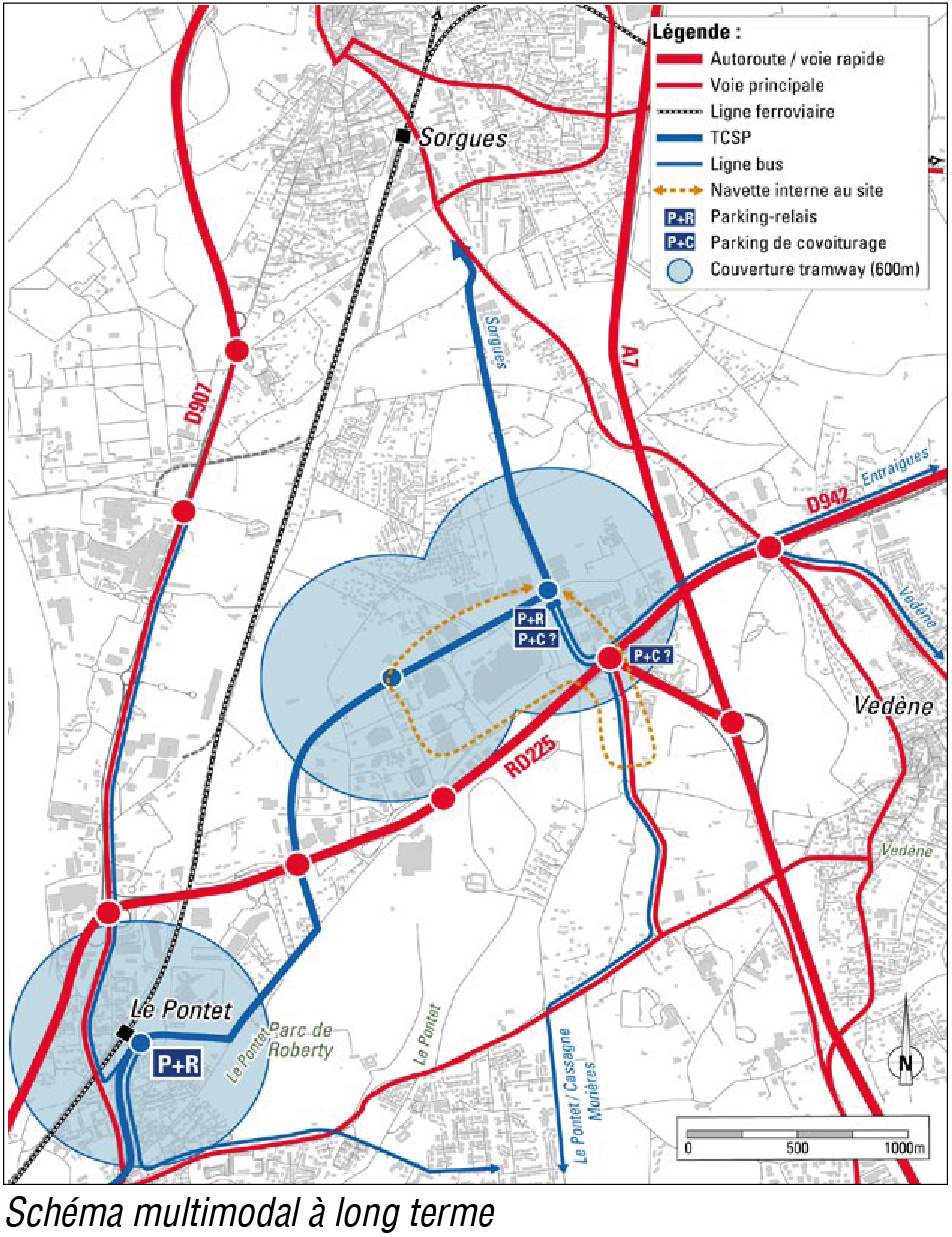 Stratégie d'évolution d'aménagement du Pôle Régional d'Avignon Nord