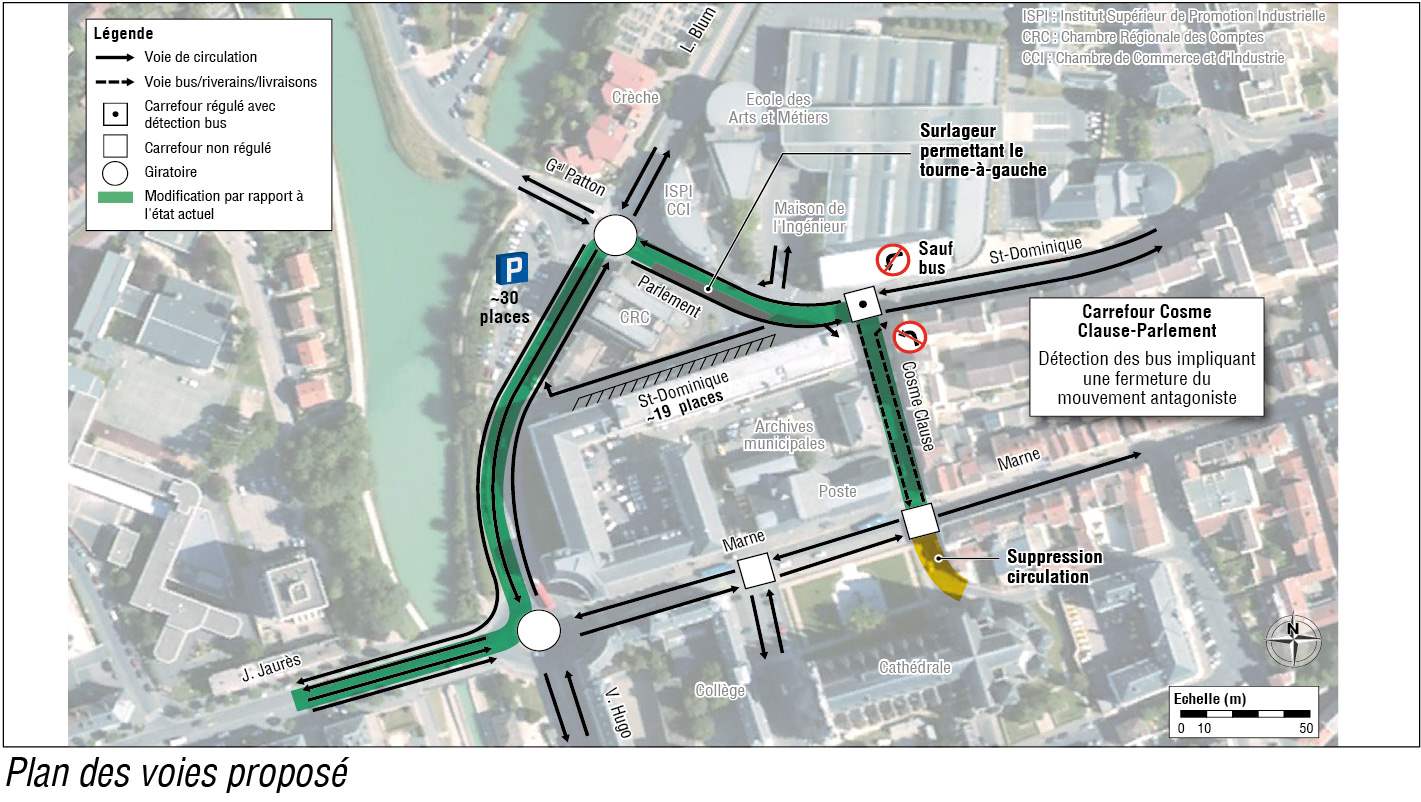 Etude de circulation et de conception d'aménagements routiers sur le secteur Blum - Marne - Saint Dominique - Patton